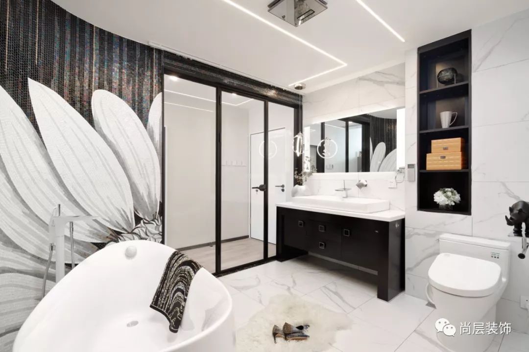 350M²现代别墅,定制家的艺术与温度-64