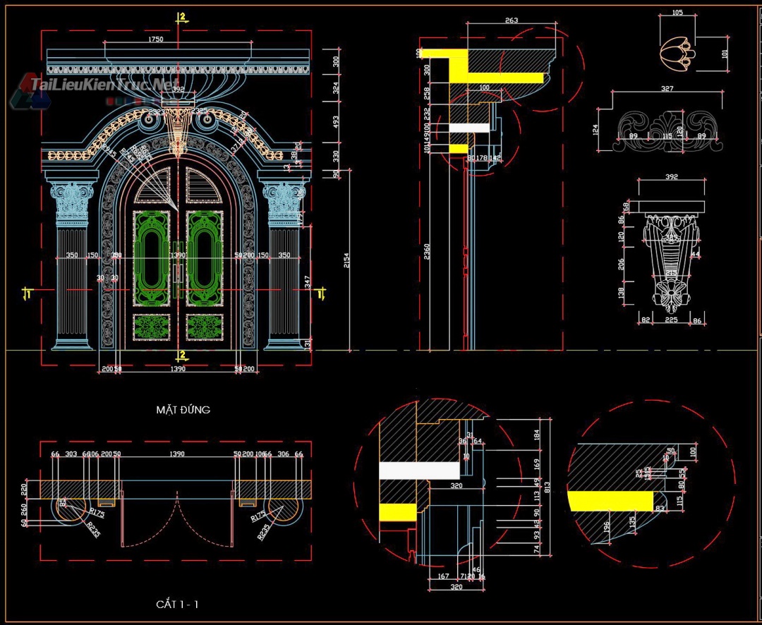 别墅古堡3层新古典设计方案（10·22m）-63