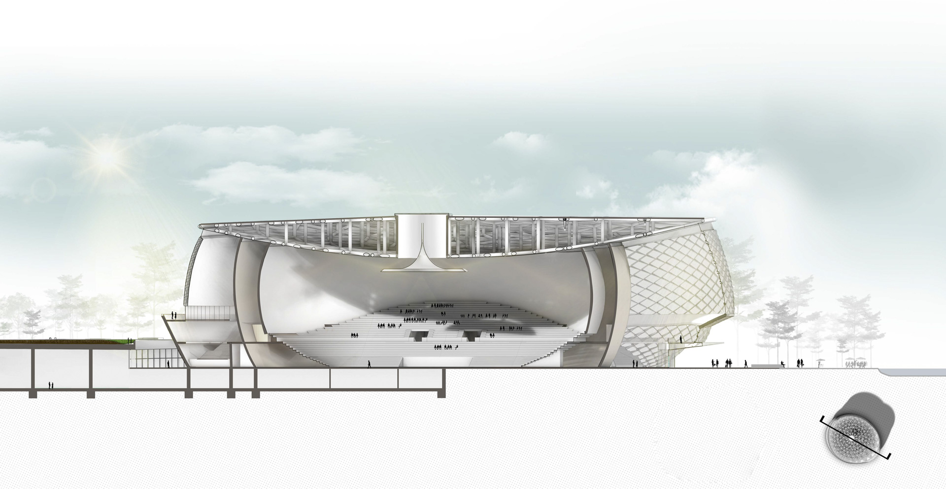 杭州Hybrid Stadium丨中国杭州丨纽约Archi  Tectonics-40