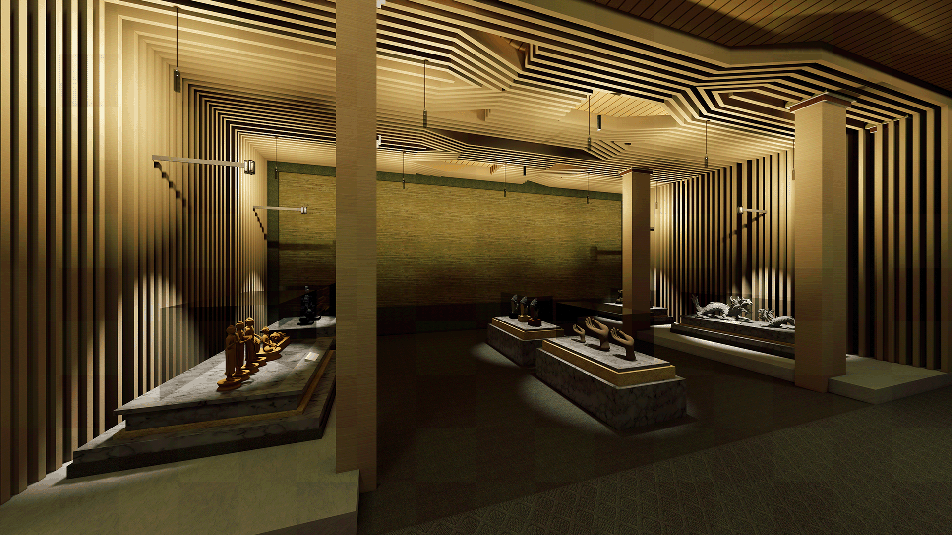 Interior of East Asian Buddhism museum-10