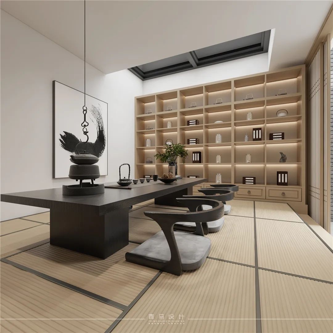 万科高新华府现代新中式底跃别墅丨青马别墅空间设计-62