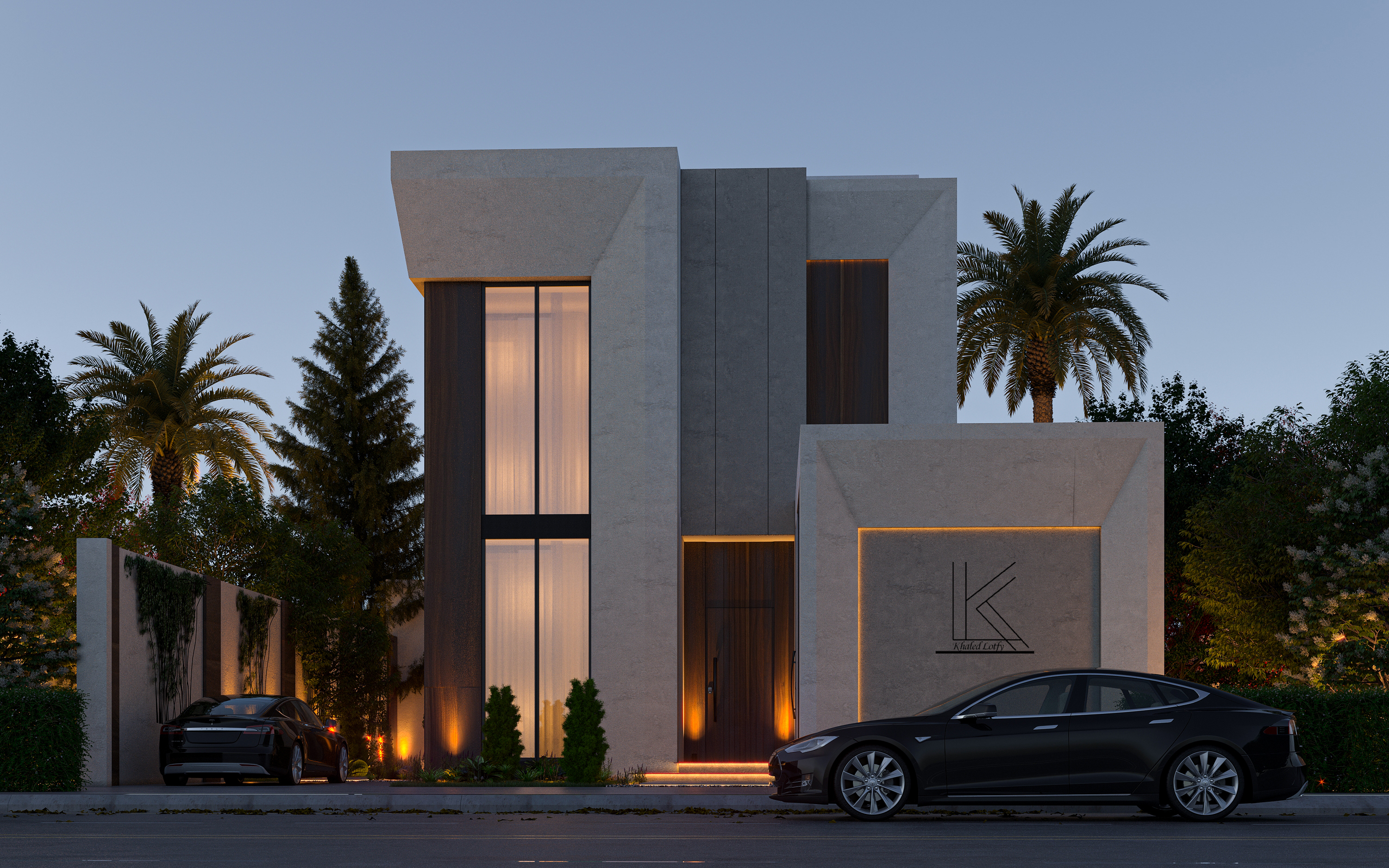 现代别墅立面设计丨Bareeq Consulting-12