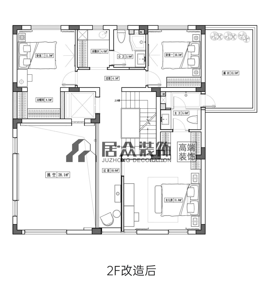 全案案例 | 600㎡四层别墅，享都市新贵生活-11