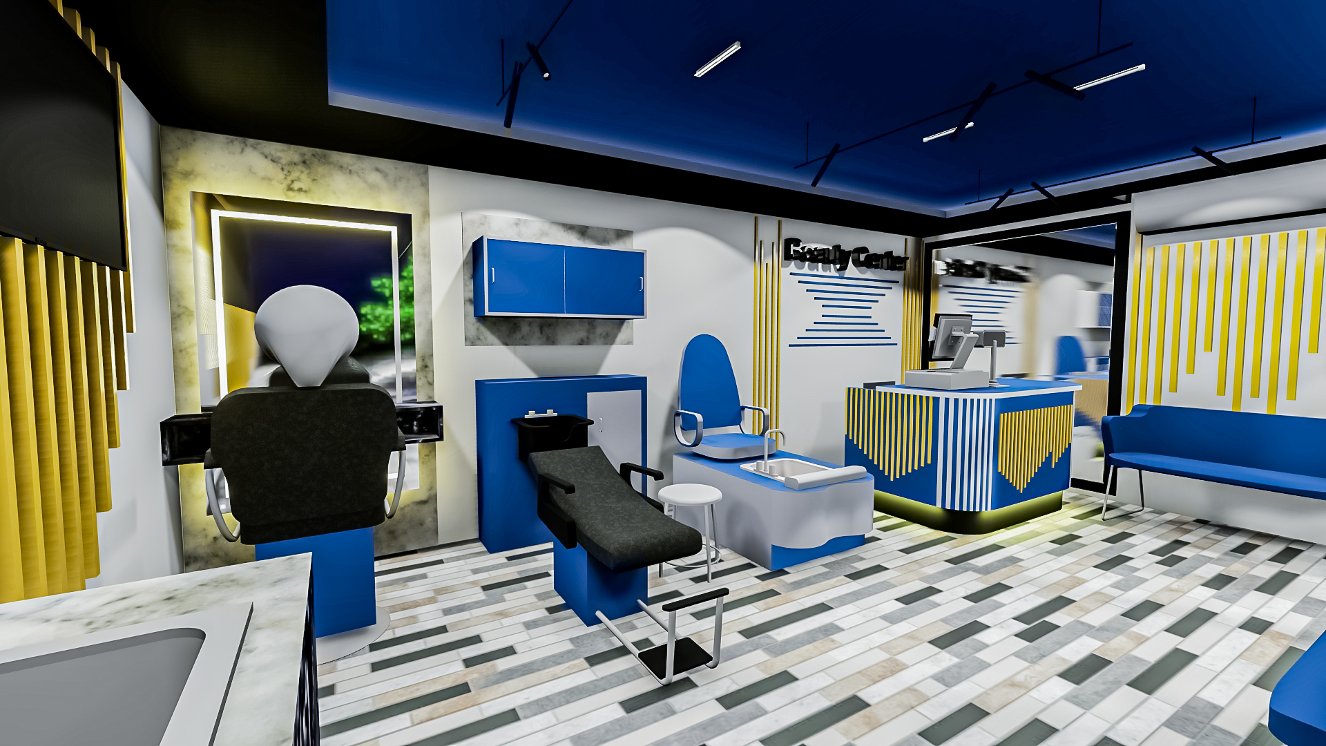 Interior design for a beauty salon-2