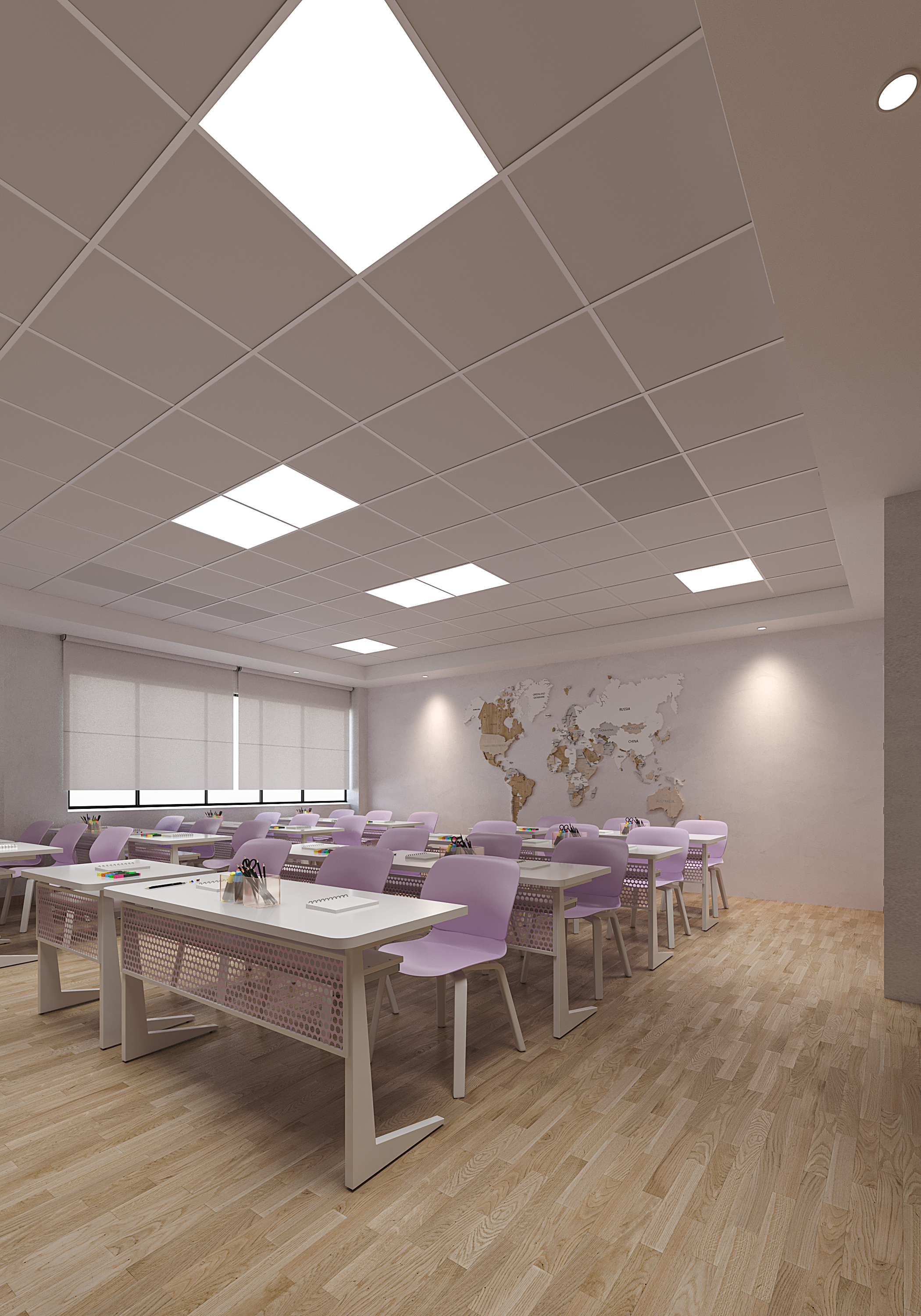 现代小学 学校室内设计丨沙特阿拉伯-58