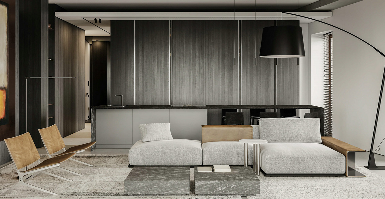 莫斯科简约风住宅设计 超大气！-2
