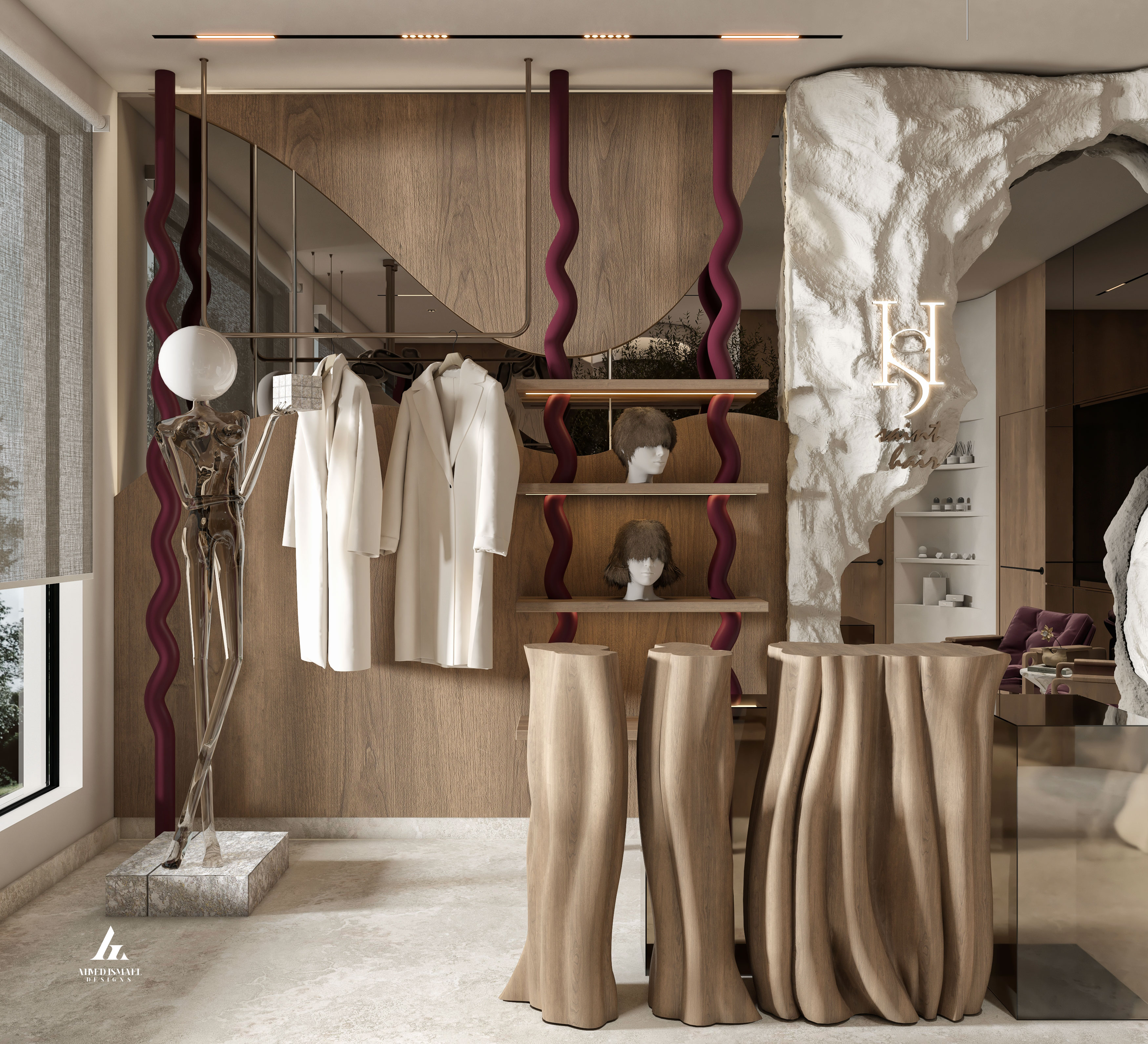 豪华现代美容院设计丨@ahmedismail_designs-13