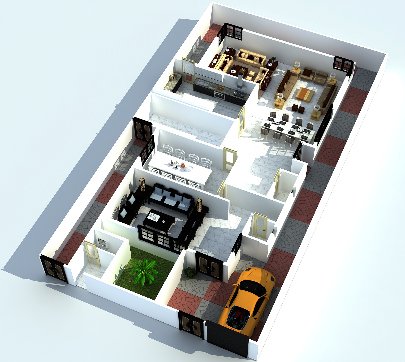 3D HOUSE PLAN-4