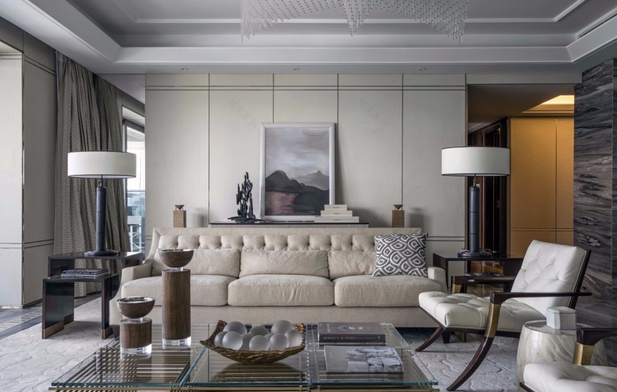 双玺花园 A2 户型样板间 | 谢柯打造的艺术雅致空间-4