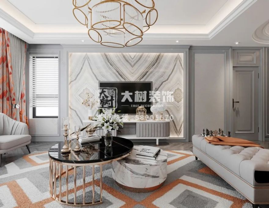 哈尔滨钻石湾 111㎡美式风格装修,温馨舒适打造浪漫家居-20