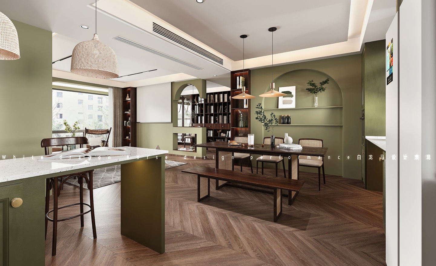 现代田园——白龙马效果图-1