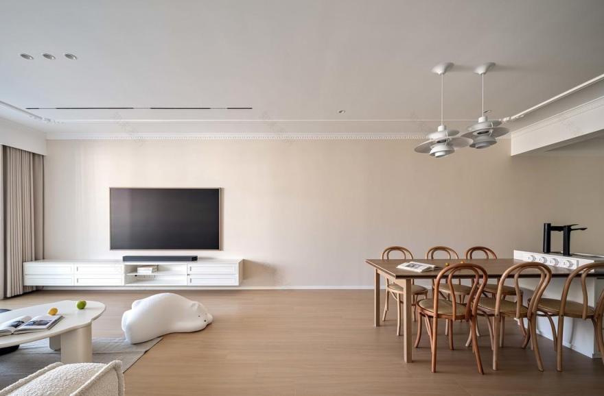 轻法式奶油风·140m²江景平层旧房改造丨中国广州-32