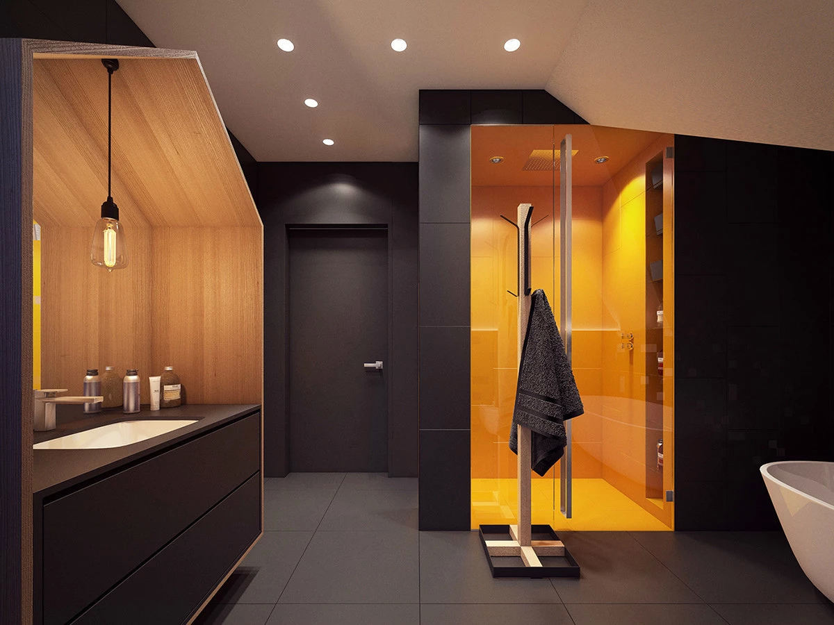 豪华别墅 现代风格美国的炫酷小阁楼-18