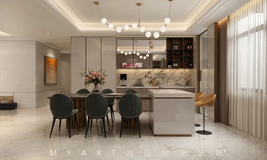 辛集·百合御景城一对一硬装实景丨北京铭艺-28