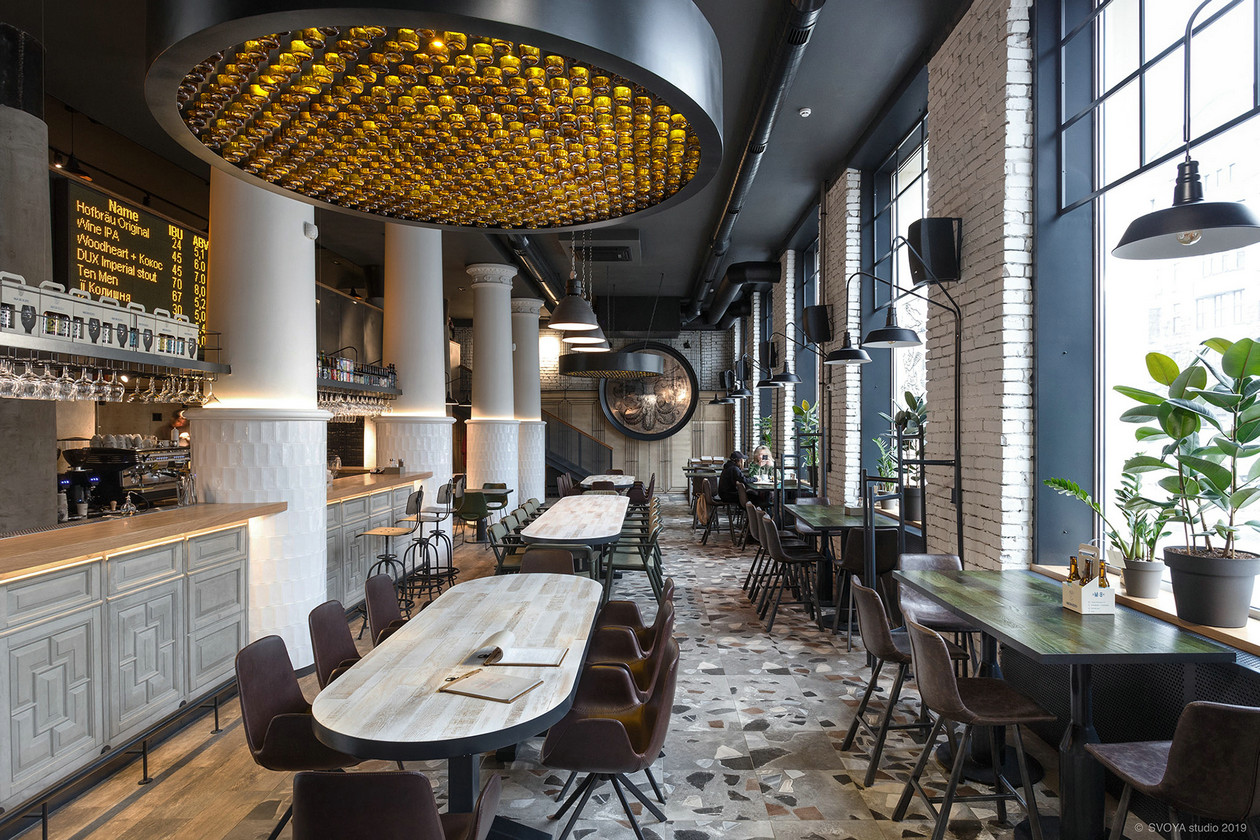 斯大林帝国建筑中的创新啤酒餐厅设计-21