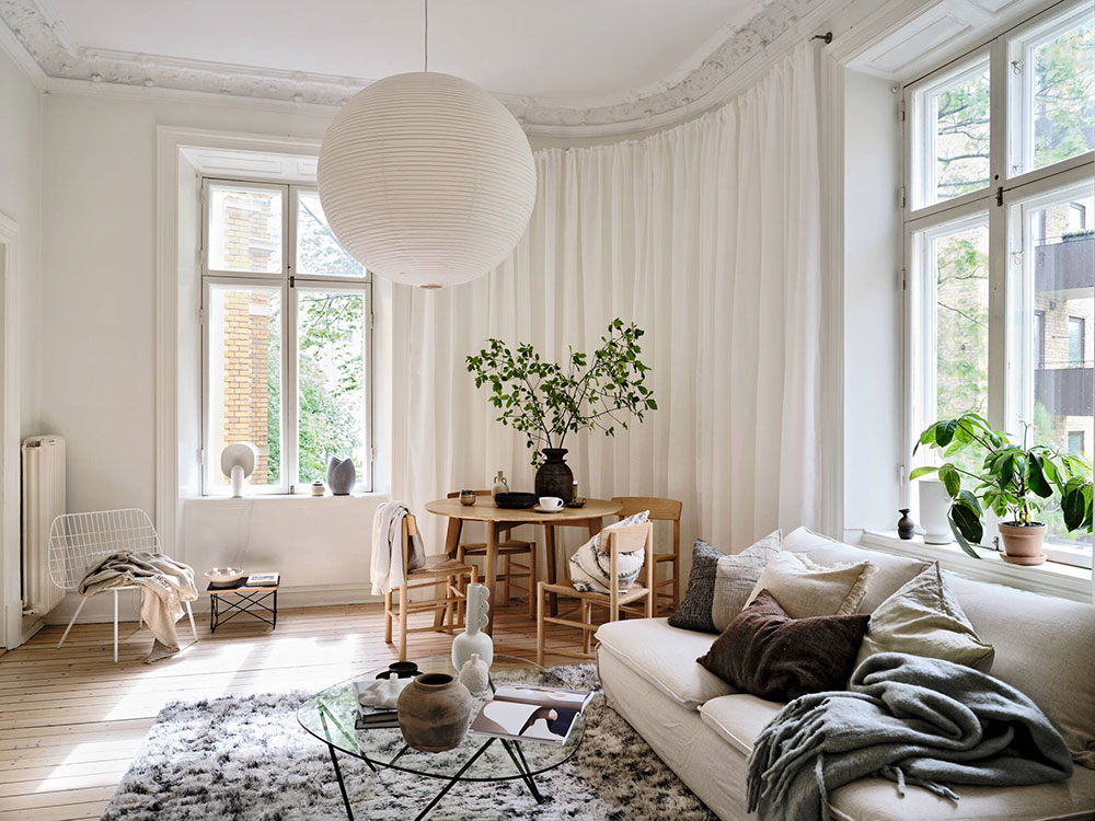 瑞典 52㎡清新自然角公寓设计-13