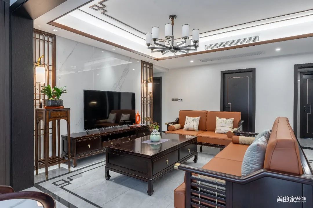 俊豪城西区新中式风格装修丨美的家装饰工程中心-47