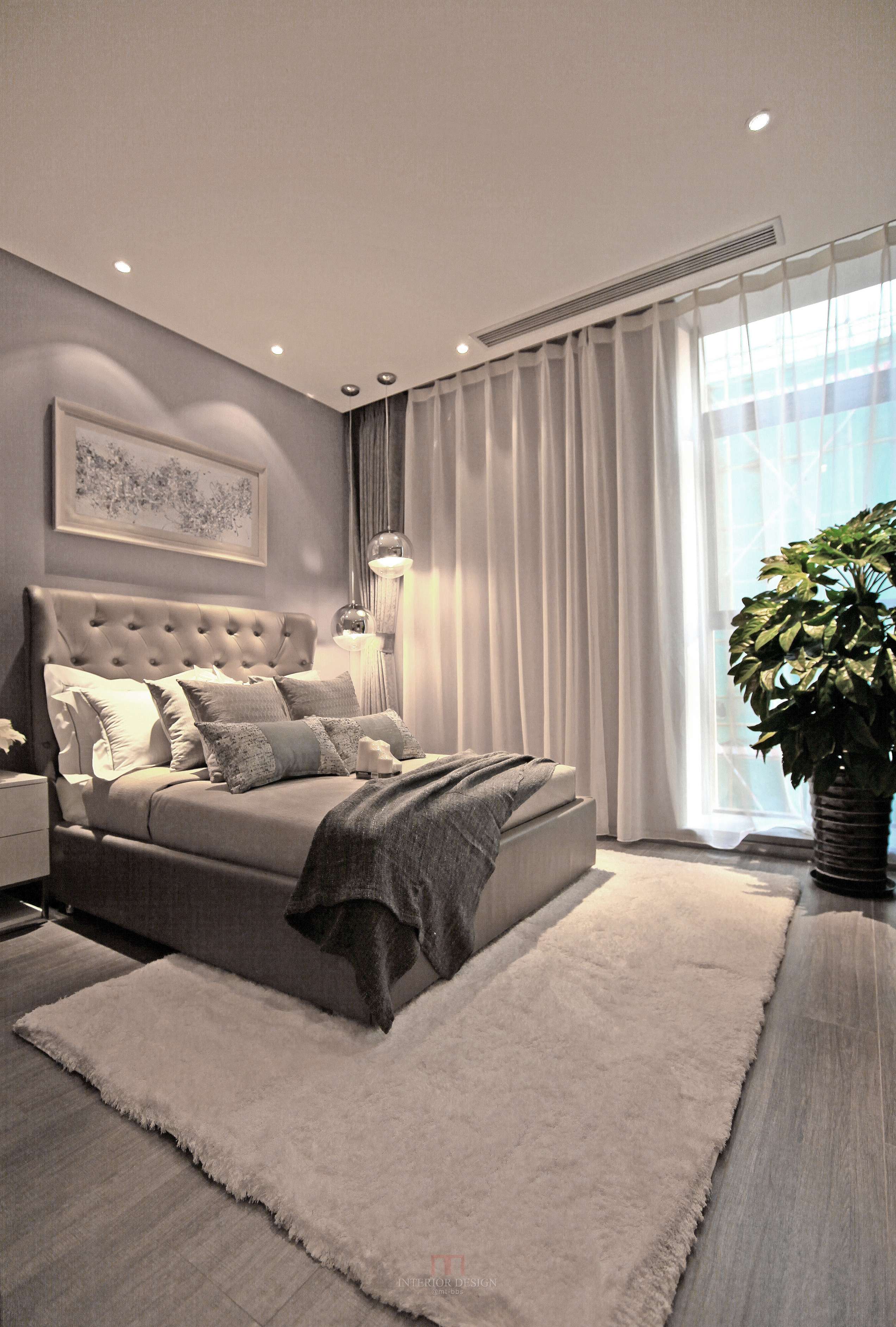 北京现代风格样板间      绽放-2-30