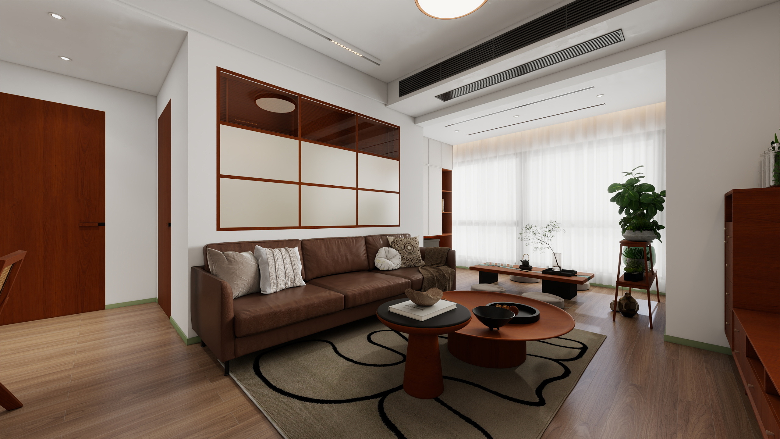 四川成都金域华府（100平方中古风三居室）-7