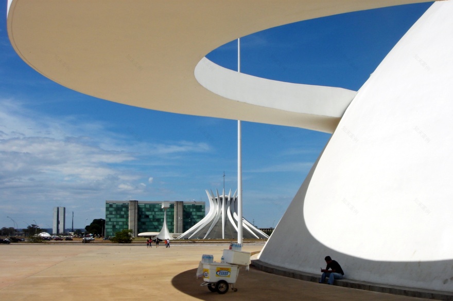 巴西总统宫殿群及相关建筑(含巴西利亚各建筑)丨巴西巴西利亚丨奥斯卡·尼迈耶(Oscar Niemeyer)等-60