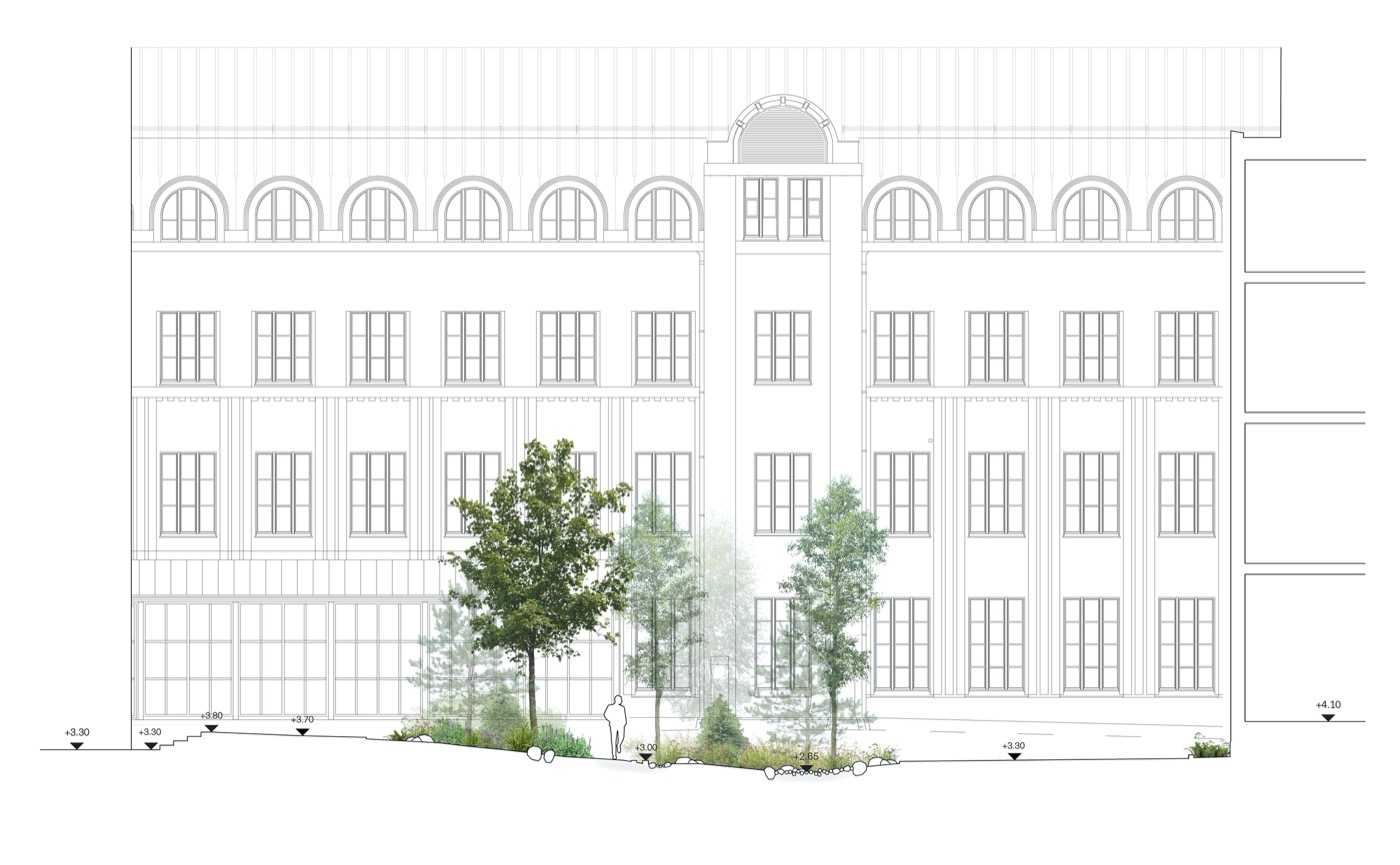 Scandic Grand Central Helsinki Courtyard | 绿色秘境酒店庭院设计-29