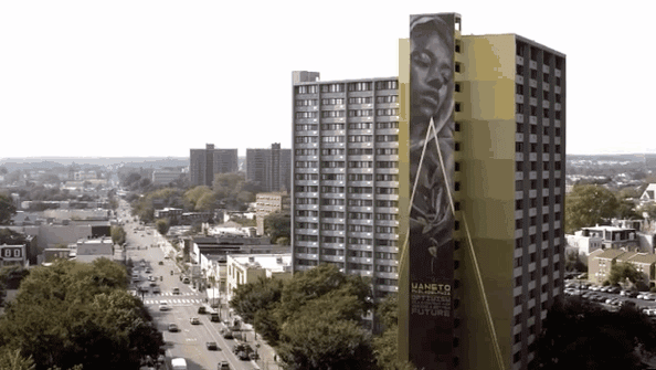 费城“沉默的守望者”巨幅壁画 | 艺术与城市的完美融合-8