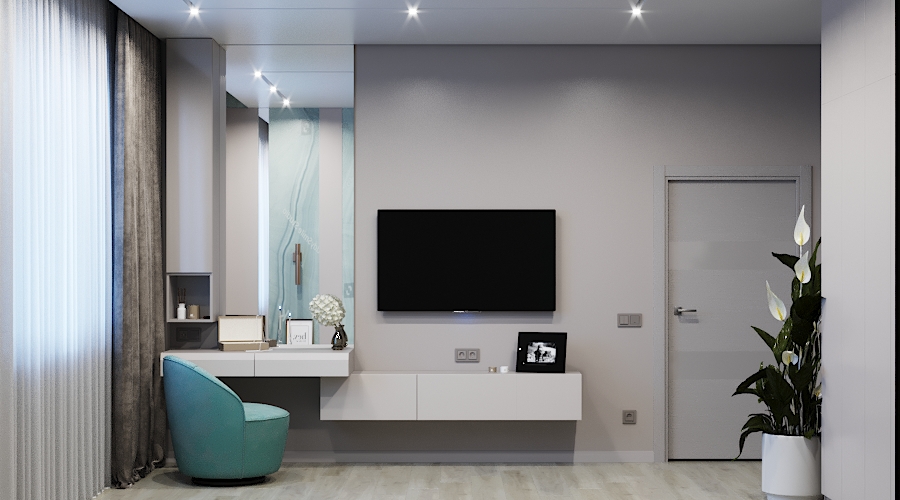 卧室室内设计丨俄罗斯车里雅宾斯克丨娜塔莉亚·布赫涅娃-19