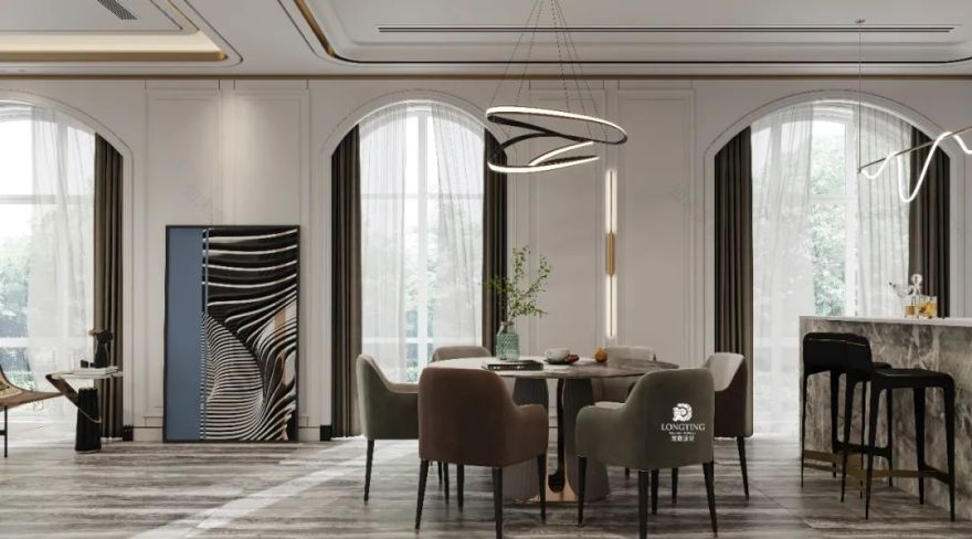 天澜湾现代轻奢艺术空间丨龙庭设计-38