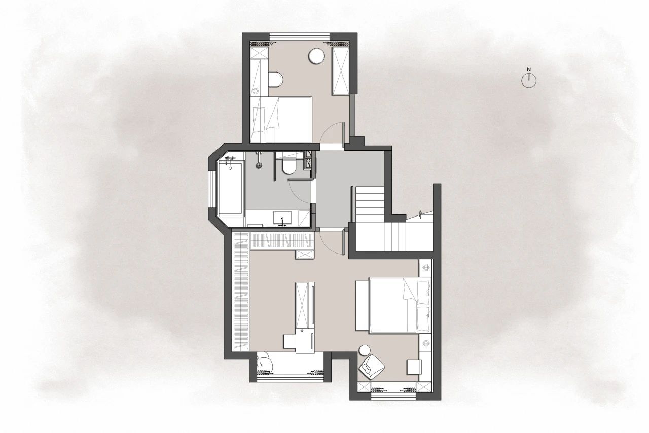 天津360㎡光影雅宅丨中国天津丨营造清美空间设计有限公司-34