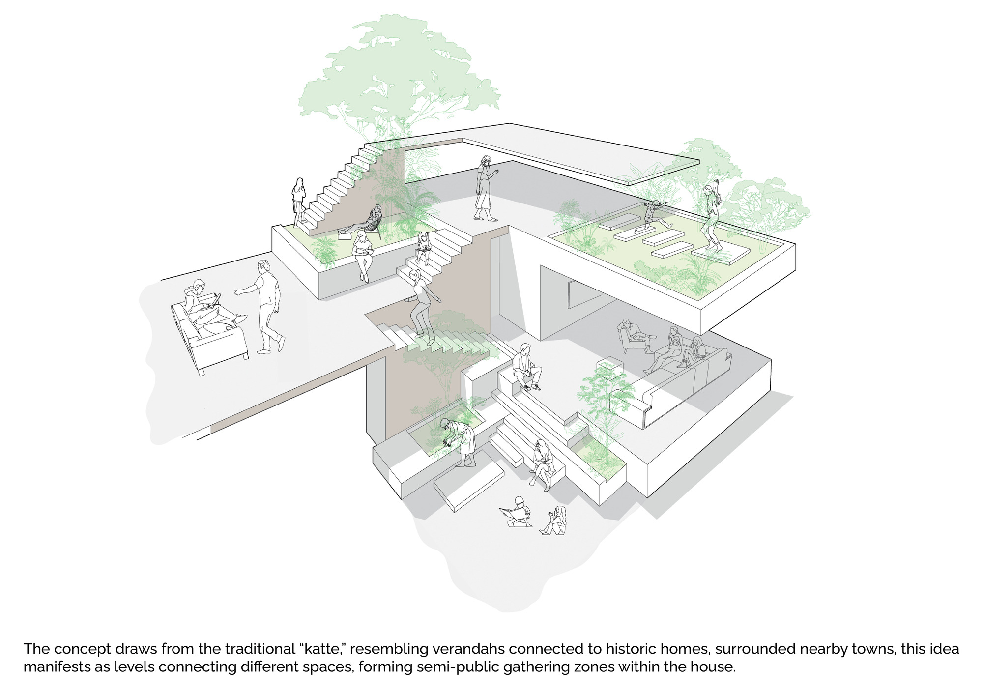 花园之间住宅丨印度丨A Threshold-25