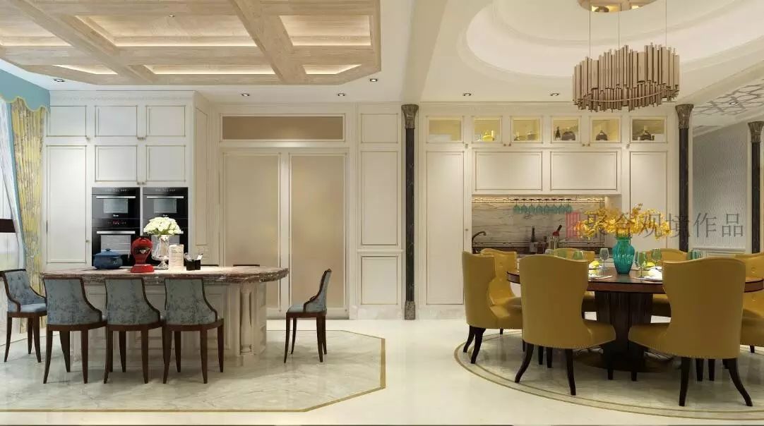 星河盛世优雅欧中式空间设计-12