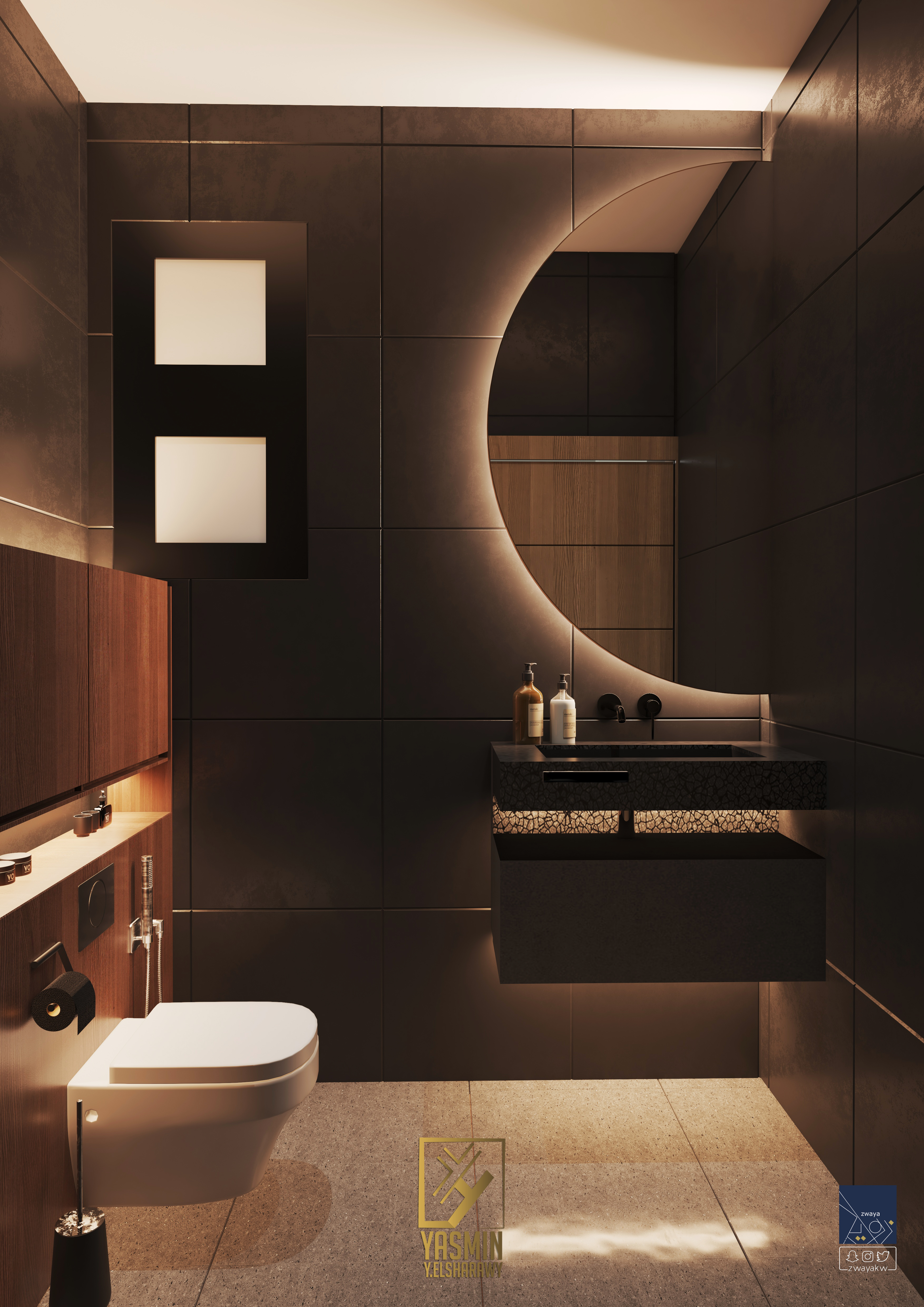 当代主卧套房设计丨yasminy.elsharawy-19