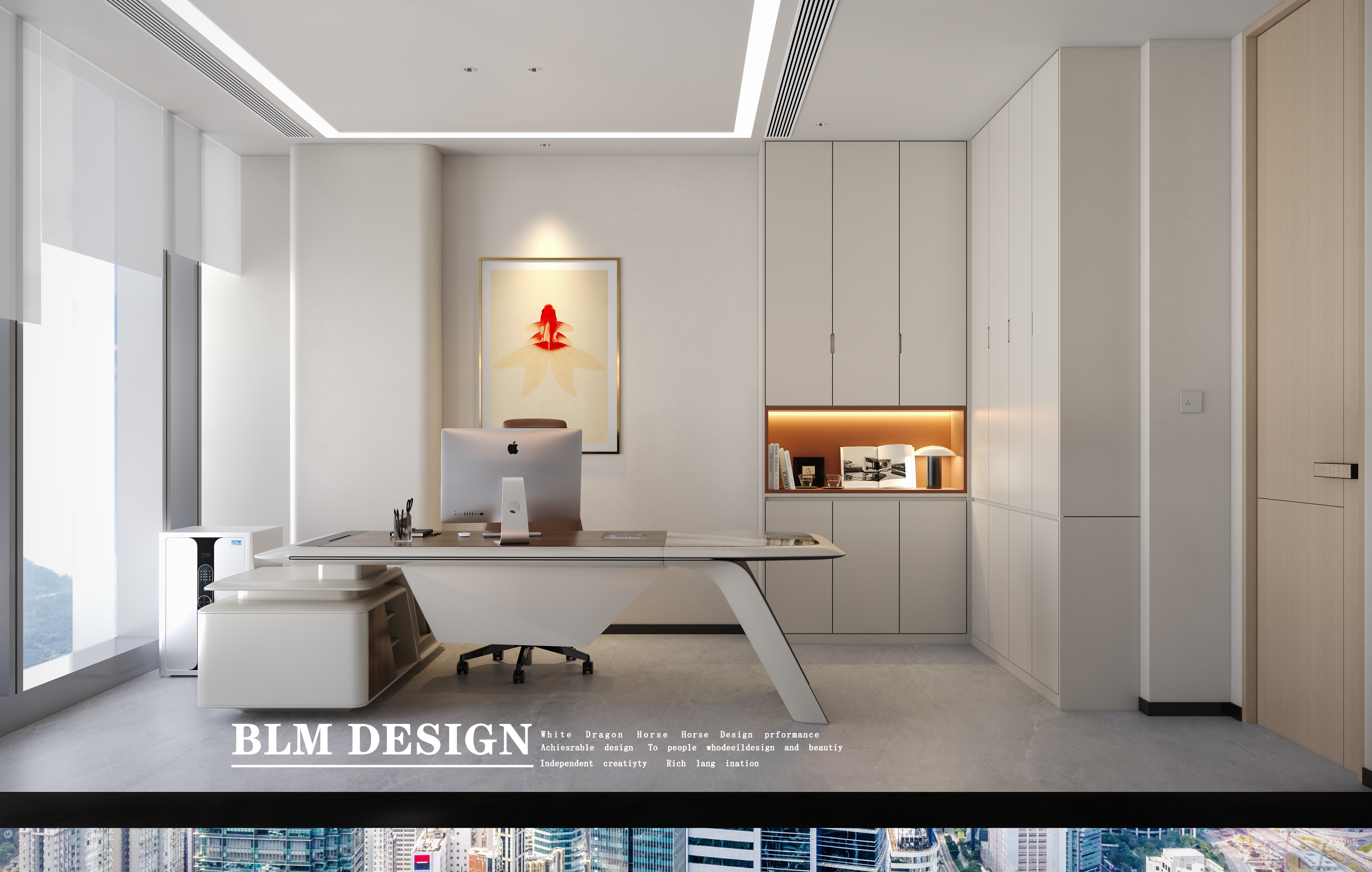 办公室丨白龙马效果图-3