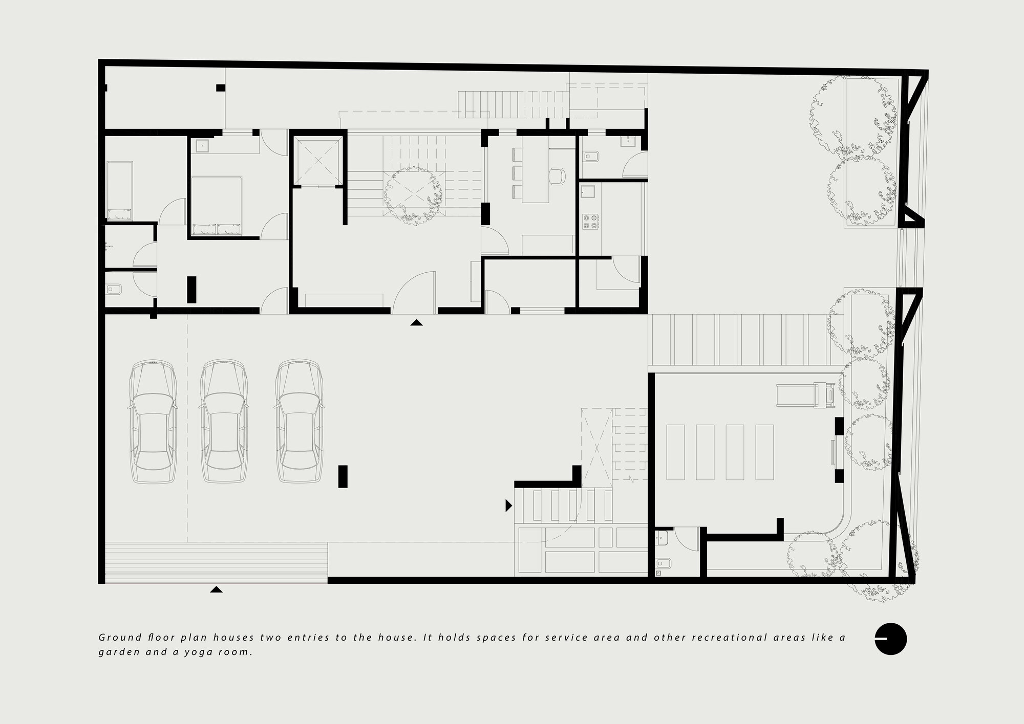 雕琢而成的静居之所住宅
注:Sculpted有经过雕琢的意思 ,Sanctuary有庇护所;安静的地方等意思,House就是住宅、房子这里整体结合起来这样翻译较能体现整体含义如果从更宽泛的建筑相关语境也许简单可译为雕琢风静居住宅 ,但具体需根据实际背景来定 丨印度丨D'WELL-14