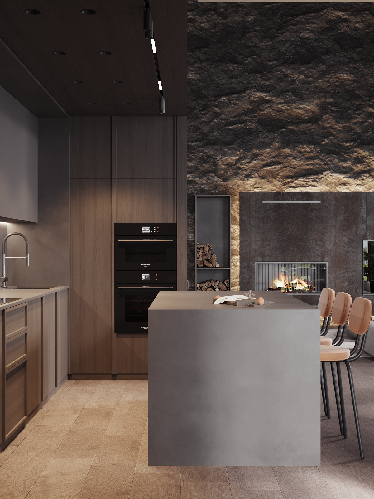 高级灰色系公寓设计-7