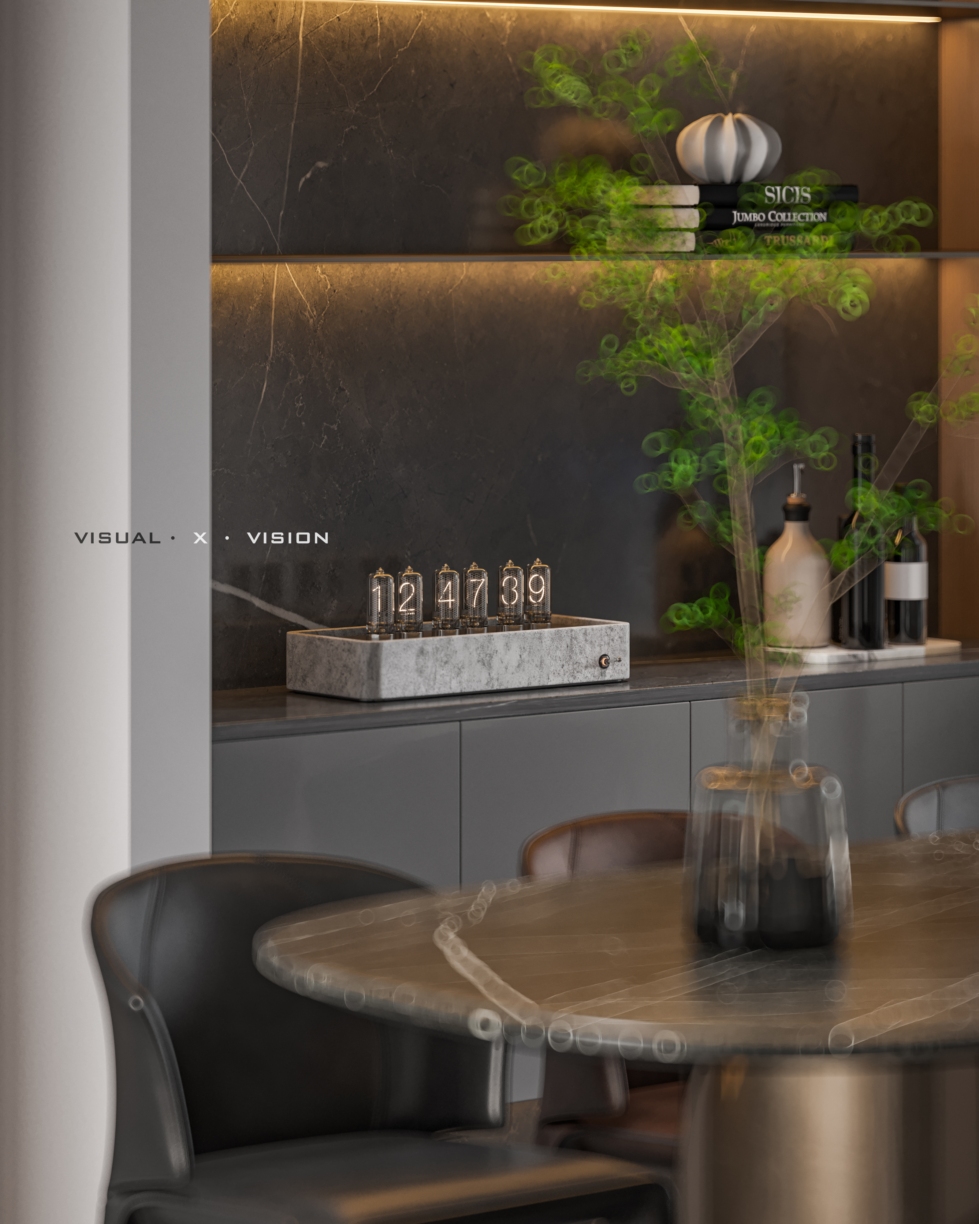 现代暗调空间室内设计-7