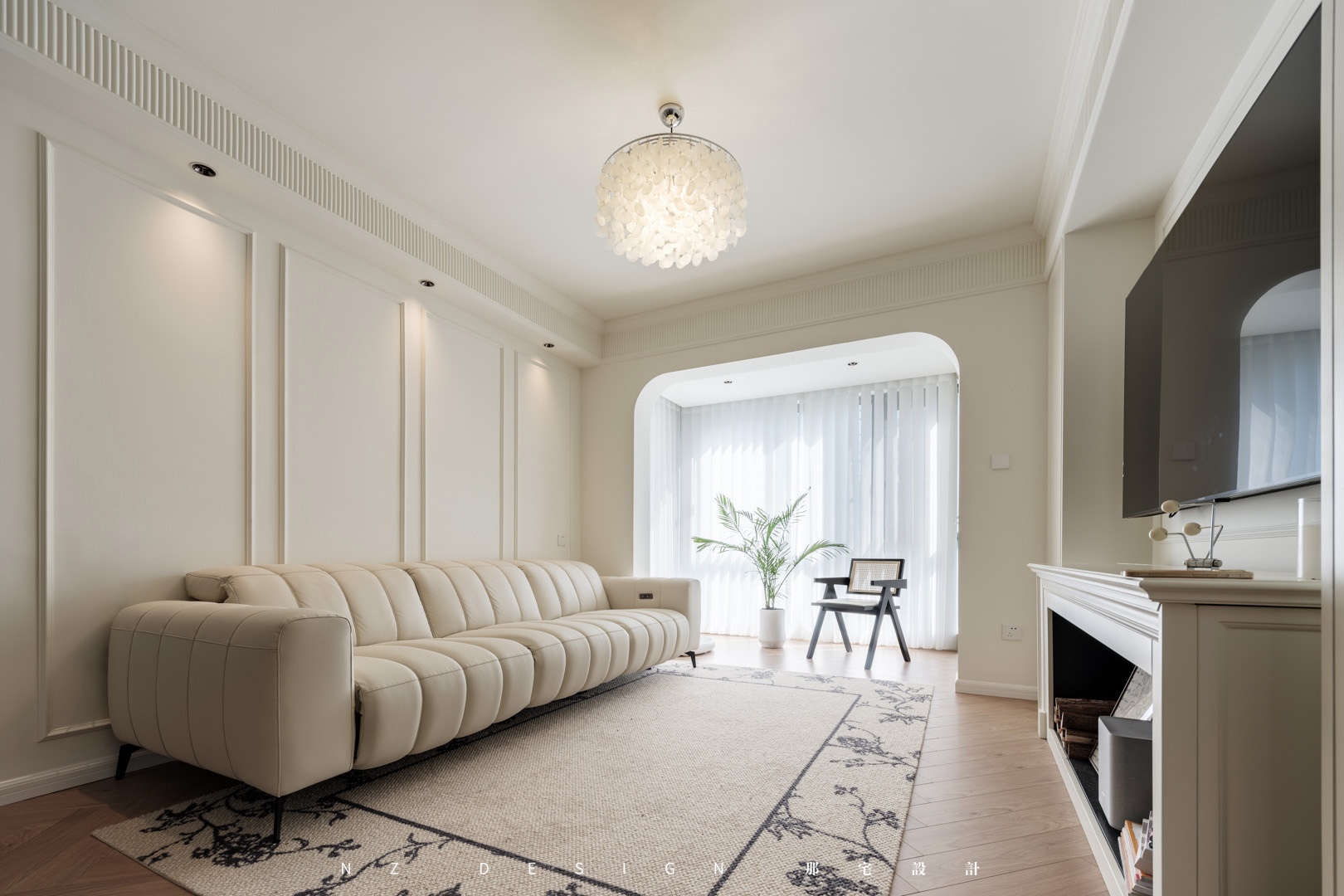 90 后两人一猫的惬意法式奶油风丨中国深圳丨那宅设计事务所-15