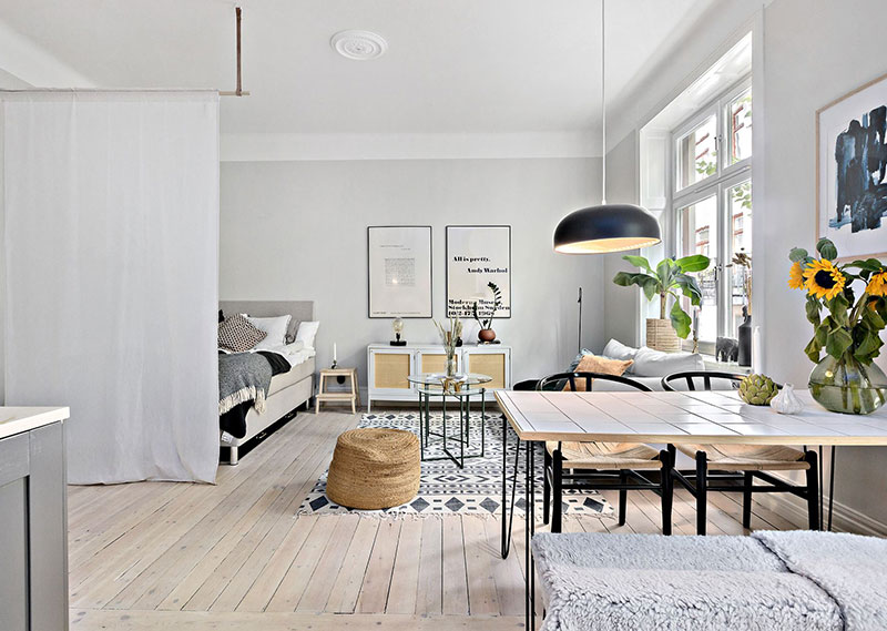 瑞典 37 平米绿意盎然的小公寓-14