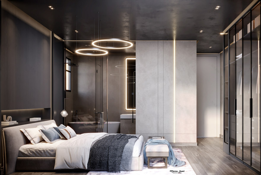 暗色调现代简约公寓丨M A S T E R-15