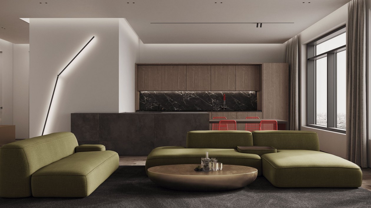 简约风公寓设计 氛围感超强，引爆潮流-12