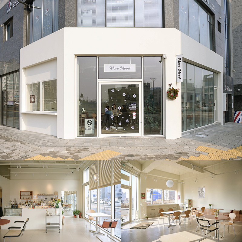 20 平米极简咖啡厅设计，韩式轻奢风格典范-1