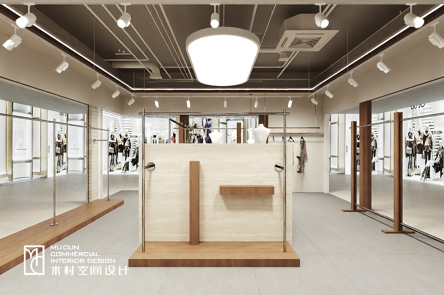 奶油风服装店设计丨中国苏州丨木村空间美学-9