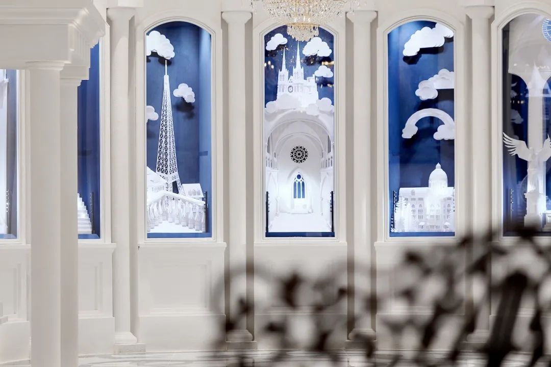 中法融合,青花瓷与纸艺的珠宝艺术廊-32