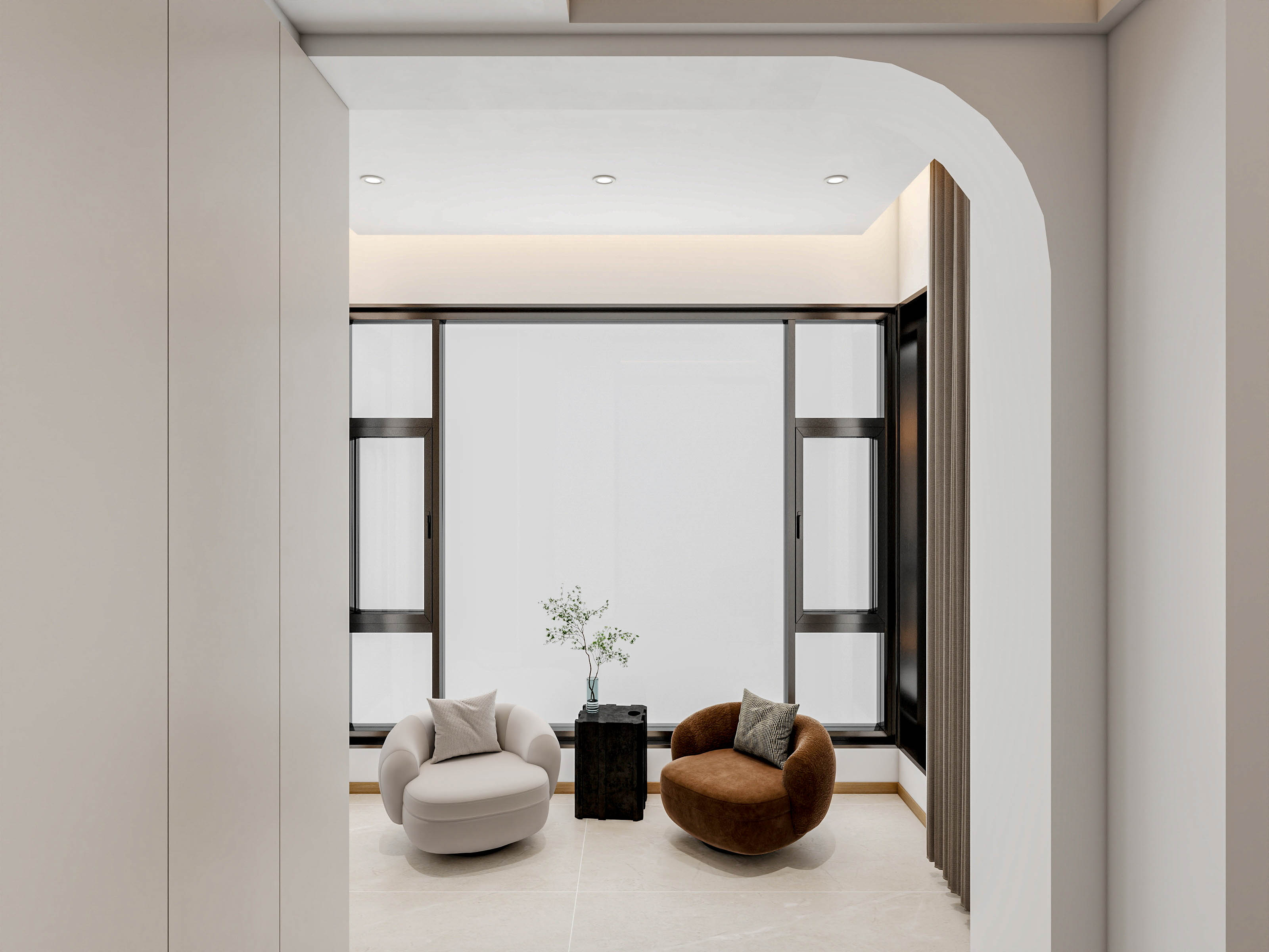 四川成都成都合院（376平方底跃简约中式三居室）-57