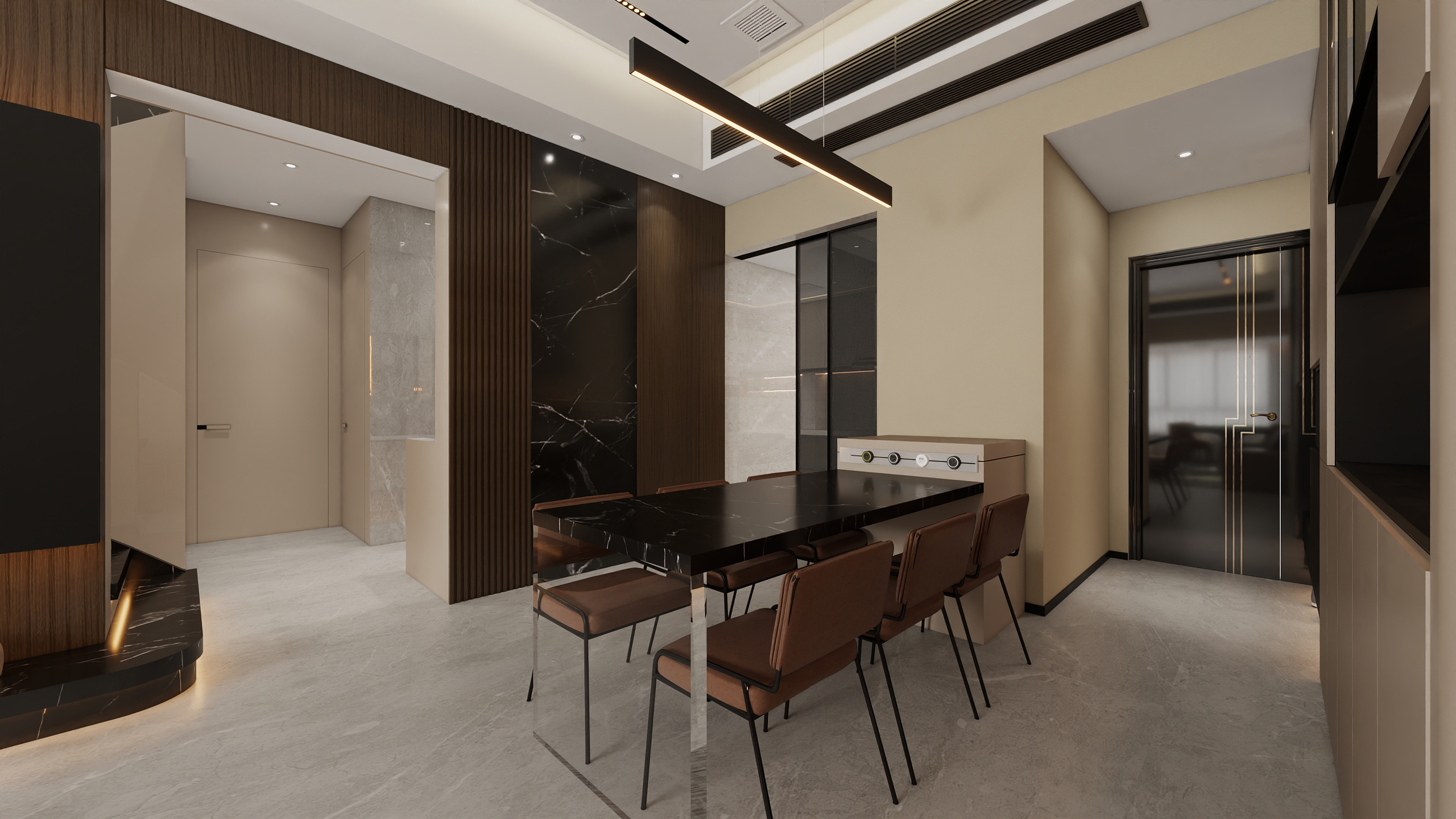 四川岳池御龙湾（214平方意式极简六居室）-15