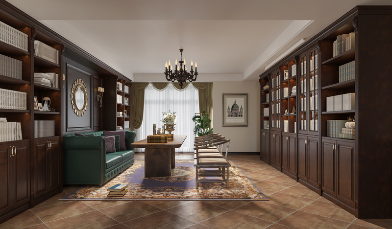 白桦林居美式复古风设计-21