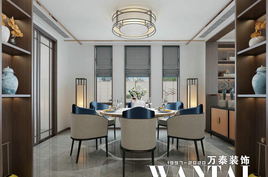 
泰安山和院子180㎡六合居新中式别墅装修 -3