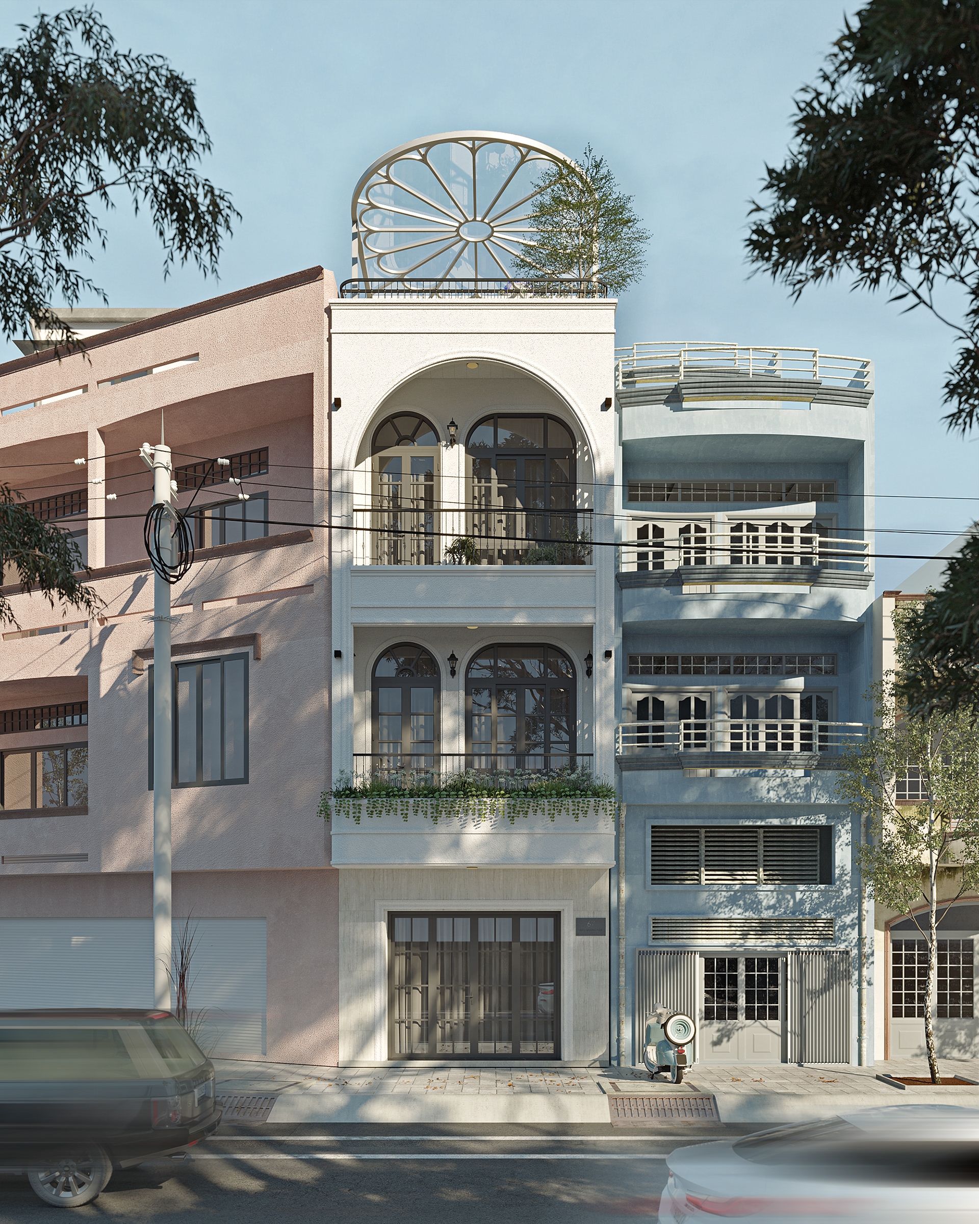 新古典主义联排别墅丨越南胡志明市-2