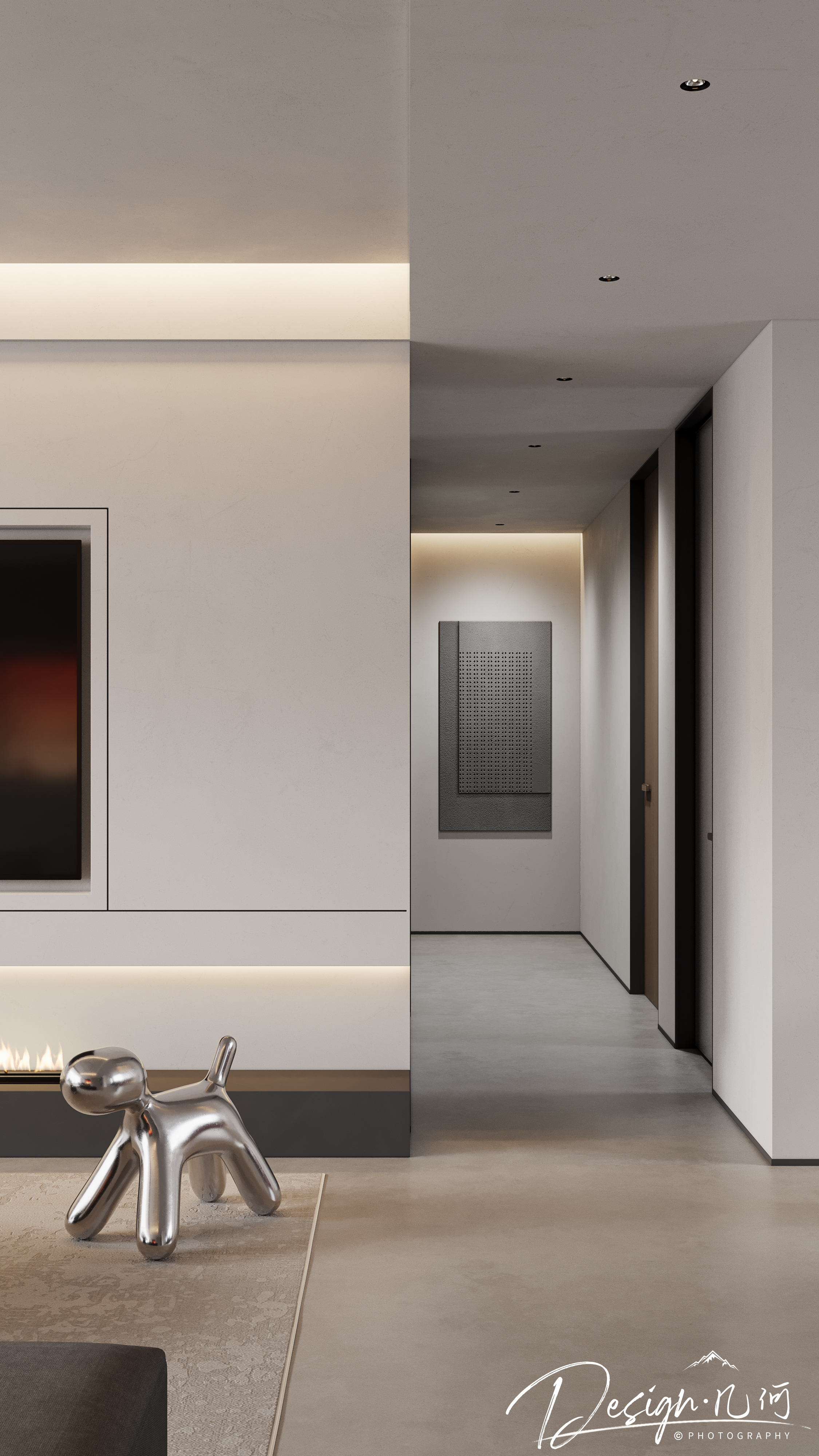 几何空间视觉表现 | 星海国际现代客餐厅（日景）-27