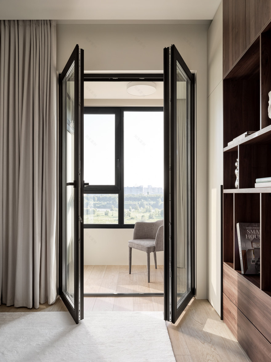 带浴室窗户的简约公寓丨俄罗斯莫斯科-28